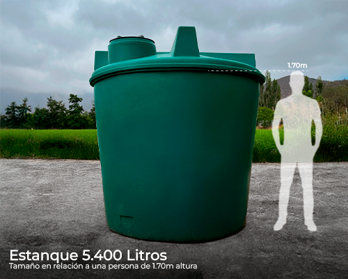 Estanque 5400 lts + kit bomba 1 hp