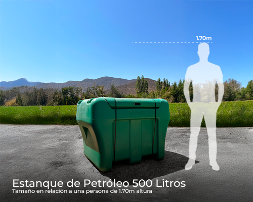 Estanque petroleo bio movil 500 lts.