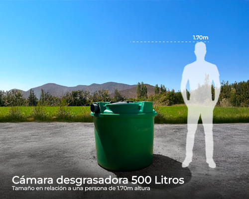 Cámara desgrasadora 500 lts