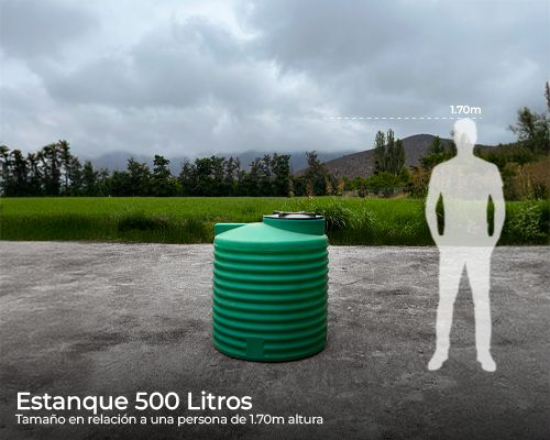 Estanque vertical estandar 500 lts