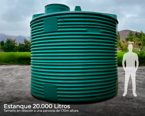 Estanque vertical reforzado 20000 lts