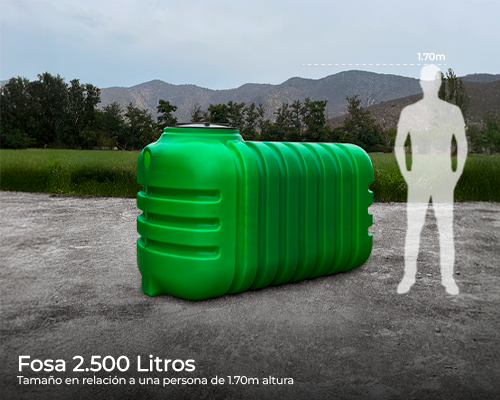 Combo fosa séptica 2500 lts. (hasta 8 personas)