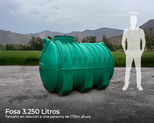 Combo fosa séptica 3250 lts. (hasta 12 personas)