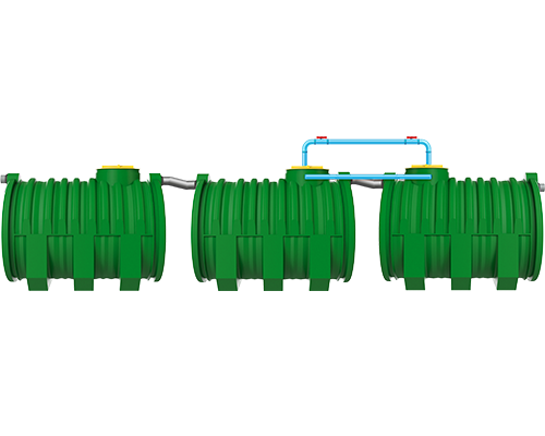 Planta de tratamiento 16 personas 250l. por dia