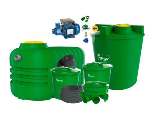 Combo fosa y estanque  2500 lts