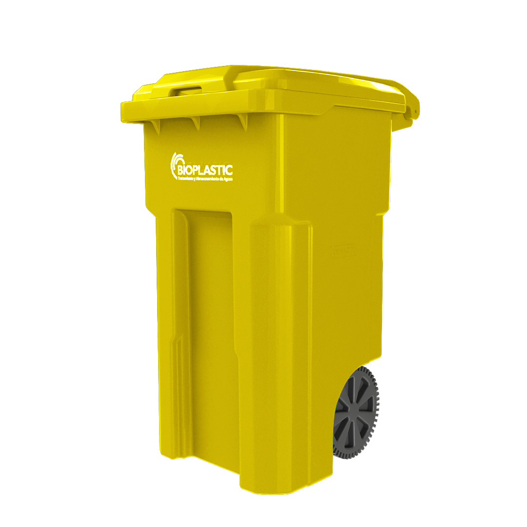 Contenedor de basura amarillo 240 litros